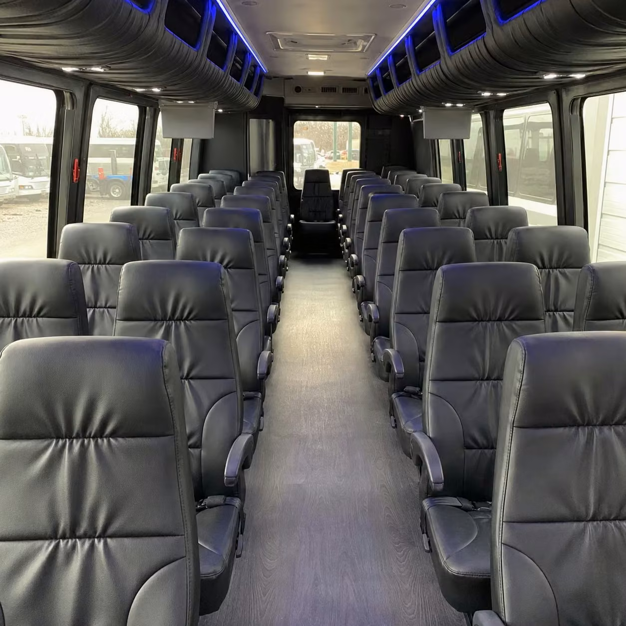 25 passenger minibus inside