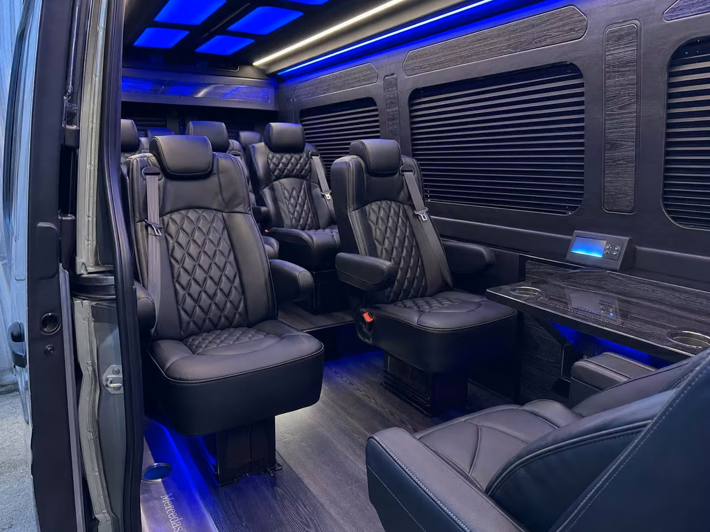 sprinter van with driver inside